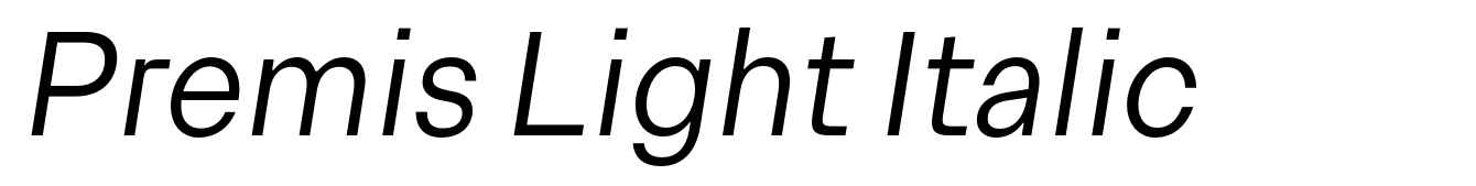 Premis Light Italic
